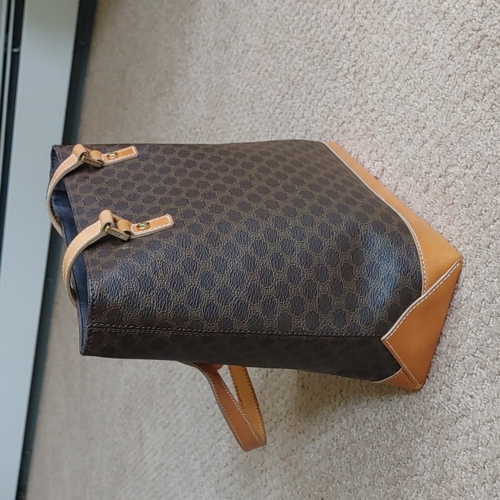 Celine Brown and Tan Shoulder Bag